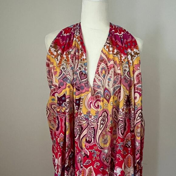 Mille Resort & Travel Marilyn Sleeveless Cotton Midi Dress in Zanzibar Large - Picture 5 of 6